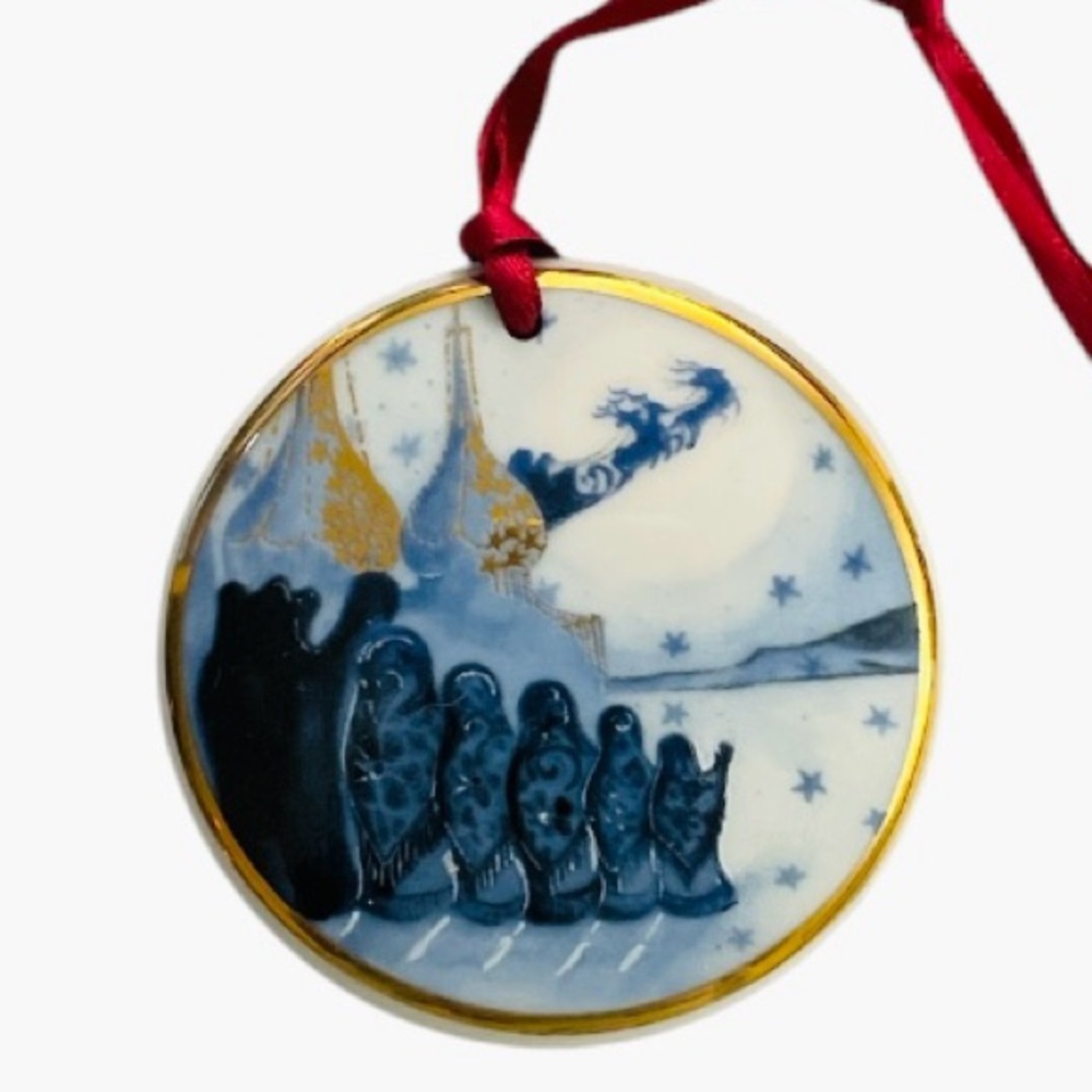 Vintage Set 7 of Bing and Grondahl Christmas Ornaments Santa Claus Collection - Picture 12 of 16